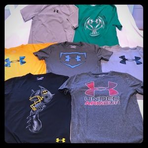 Boys Under Armour Tops, (Lot of 7), Size YLG